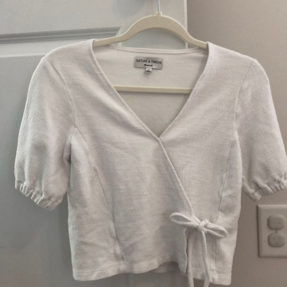 Madewell white blouse
